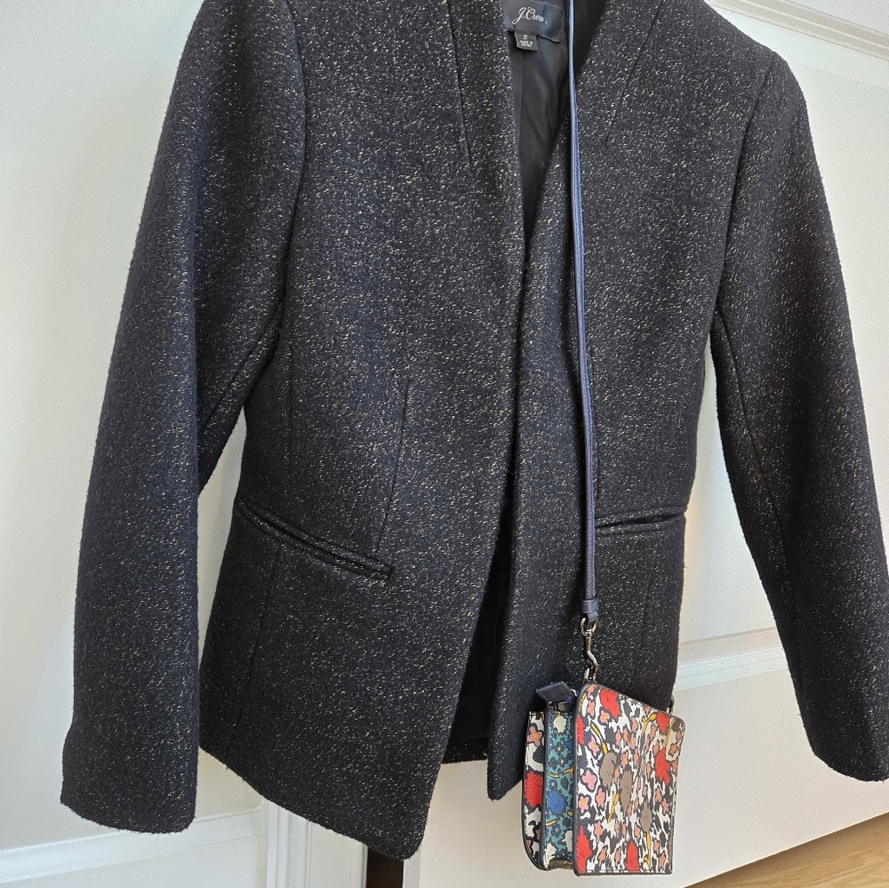 Black / Gold Flecks Elegant Black Jacket
